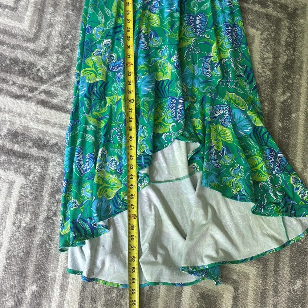 NWT Lilly Pulitzer Sleeveless Moana Wrap High Low Maxi Dress Botanical size S - Picture 9 of 9